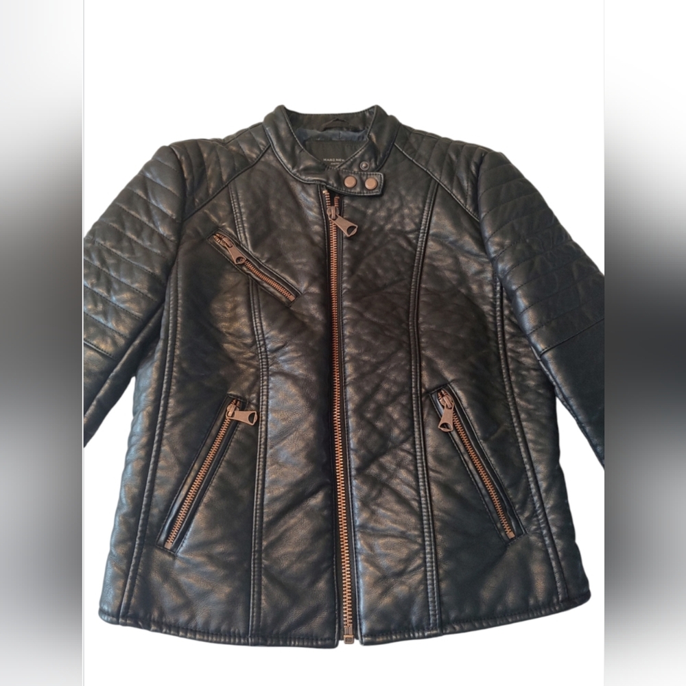 Marc New York Women's Size S Faux Leather Jackets by Andrew Marc NWT Black
